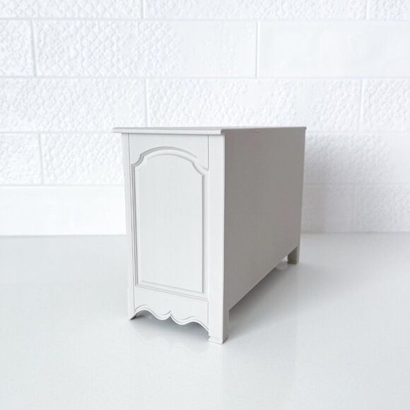 Barbie Miniature Dollhouse Off-White Cabinet Sideboard 1:6 Scale 3D Printed - Picture 2 of 4
